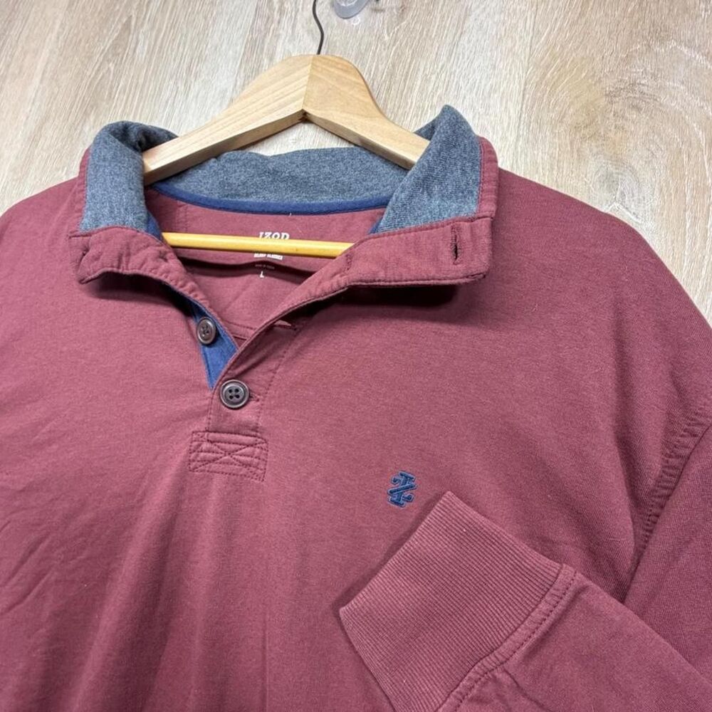 Izod Men's Burgundy and Red Sweatshirt